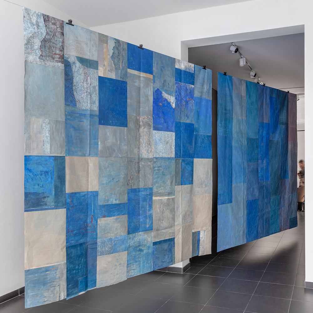 Natalia Blanch, painting, diptych Vestigio
